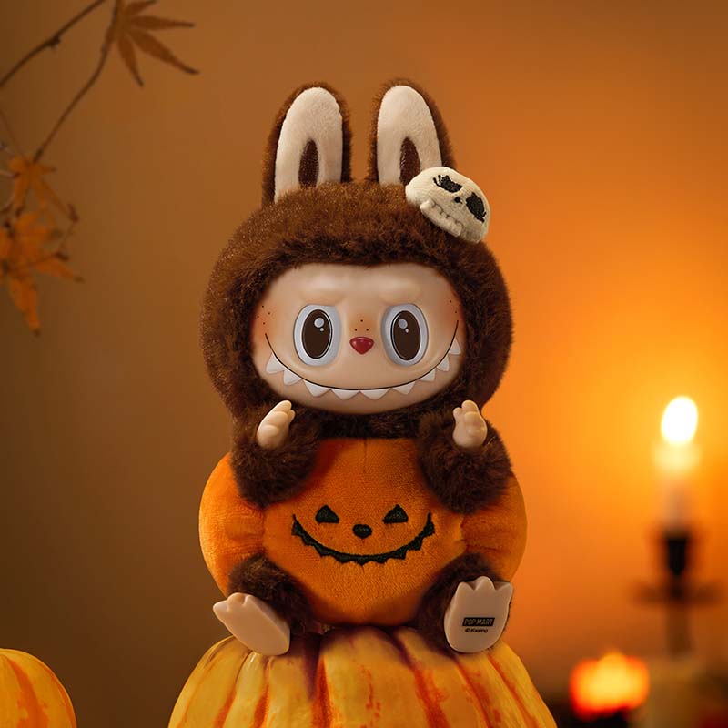 POP MART Happy Halloween Party Series-Sitting Pumpkin Vinyl Plush Pendant (PRE-ORDER 2 weeks arrive)