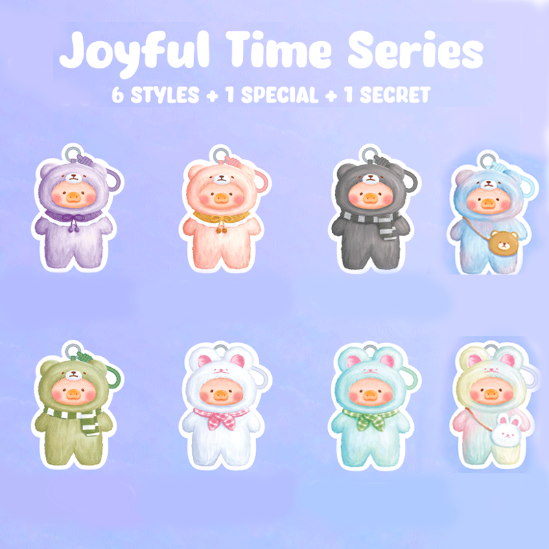 LuLu the Piggy – Joyful Time Series Plush Keychain Blind box (Whole Set 6pcs) - SALE