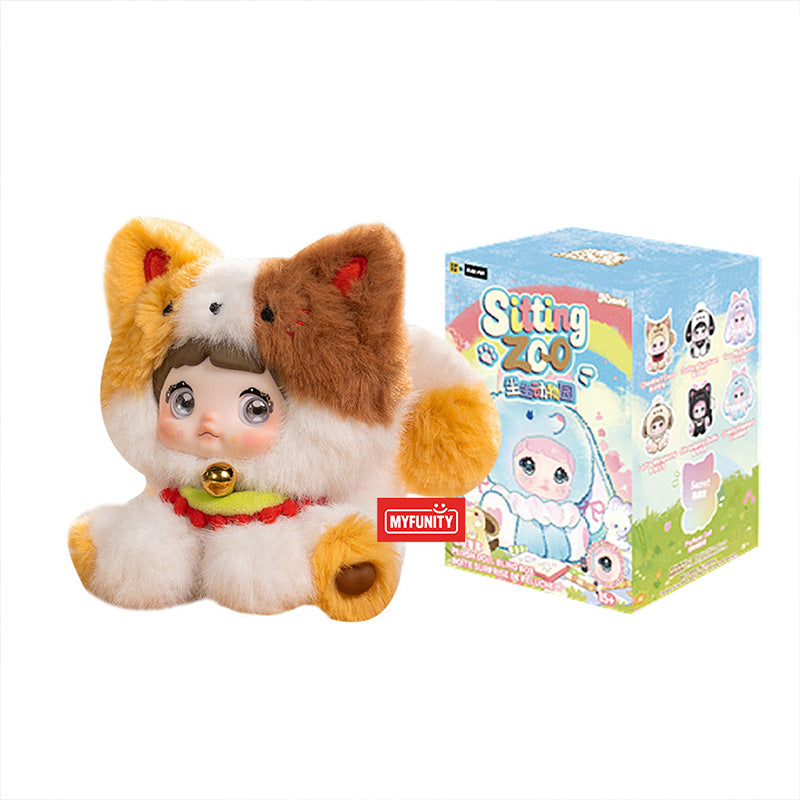 nommi sitting zoo 動物園　シークレット　招き猫　三毛猫 Nommi Sitting Zoo Series Plush Blind Box – MYFUNITY