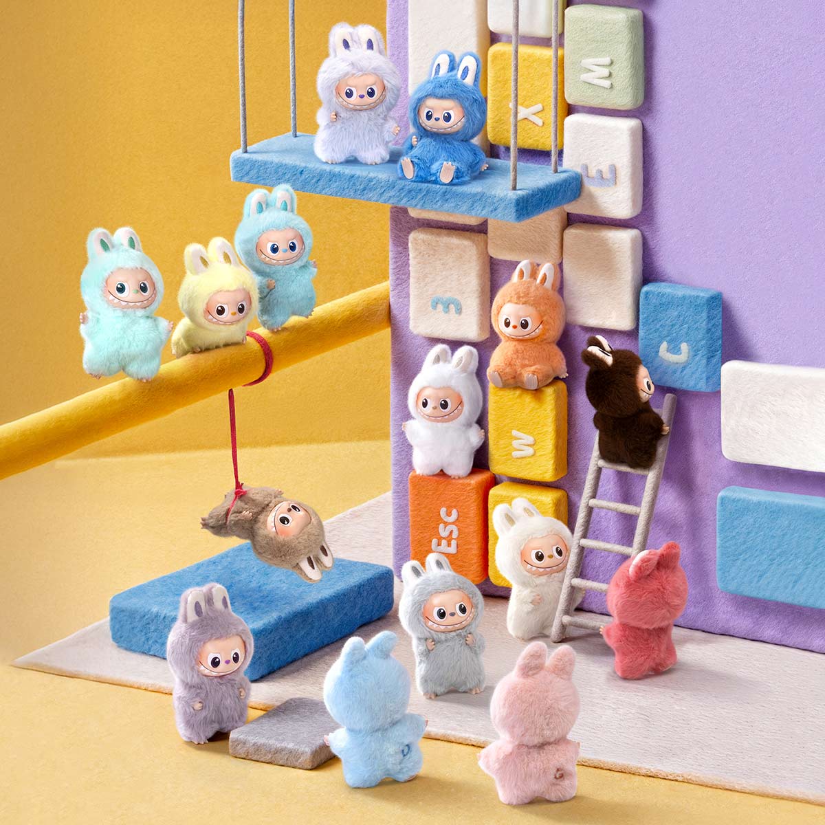 POPMART Labubu PIN FOR LOVE SERIES - Vinyl Plush Pendant blind box (A-M) PRE-ORDER 1-2 Weeks Arrive