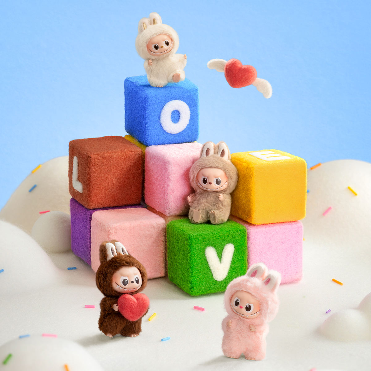 POPMART Labubu PIN FOR LOVE SERIES - Vinyl Plush Pendant blind box (A-M) PRE-ORDER 1-2 Weeks Arrive