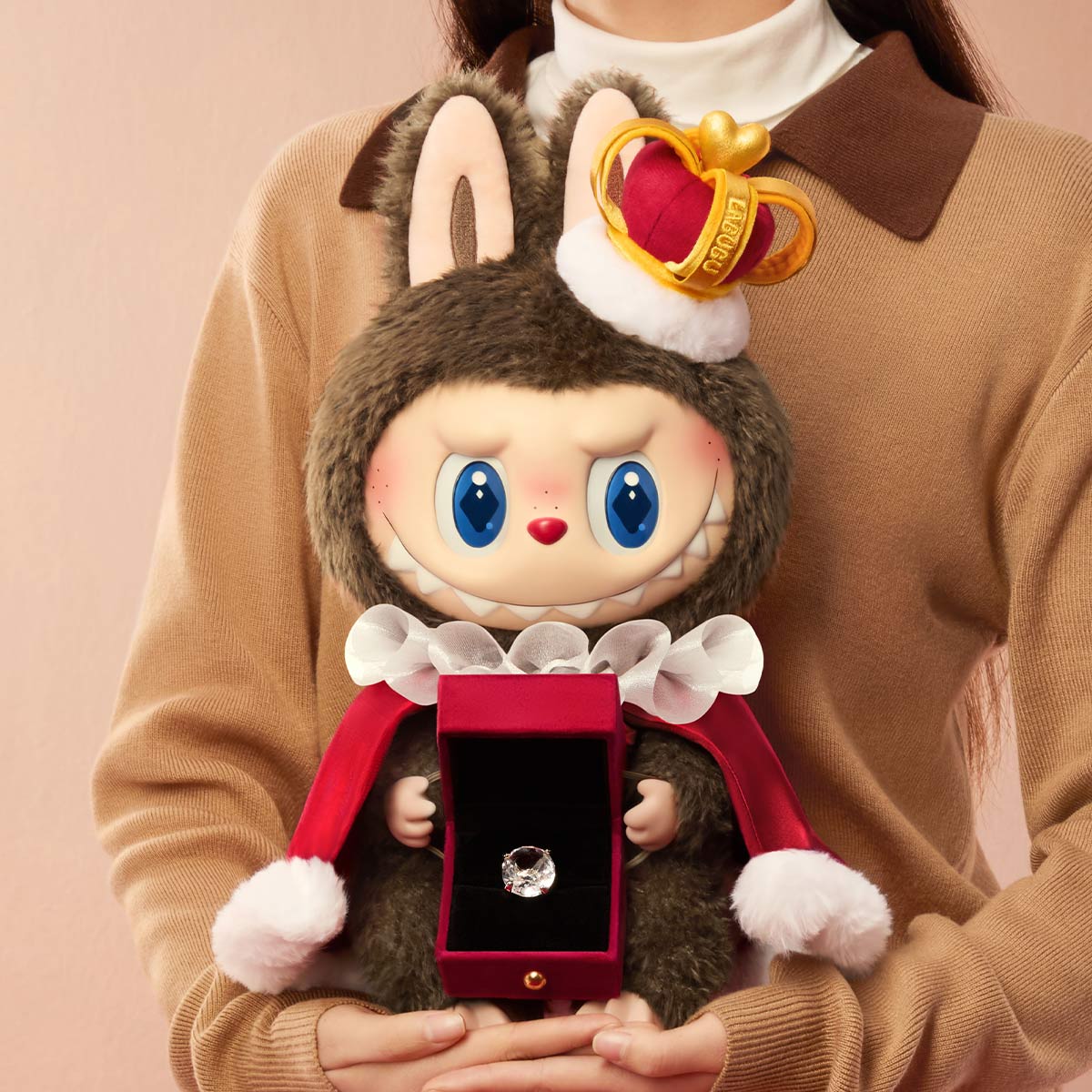 POP MART THE MONSTERS LABUBU Let's Checkmate 400% Vinyl Plush Doll