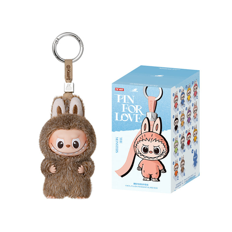 POPMART Labubu PIN FOR LOVE SERIES-Vinyl Plush Pendant Blind Box (N-Z) PRE-ORDER 1-2 Weeks Arrive