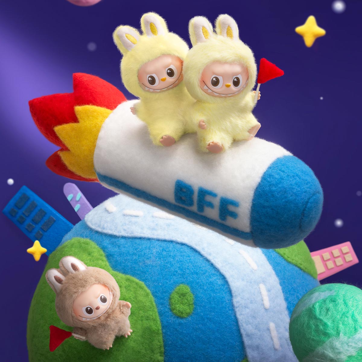 POPMART Labubu PIN FOR LOVE SERIES-Vinyl Plush Pendant Blind Box (N-Z) PRE-ORDER 1-2 Weeks Arrive