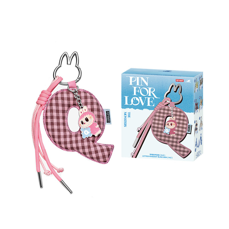 POPMART Labubu Pin for Love Series- Letter Pendant Blind Box (N-Z) PRE-ORDER 1-2 Weeks Arrive