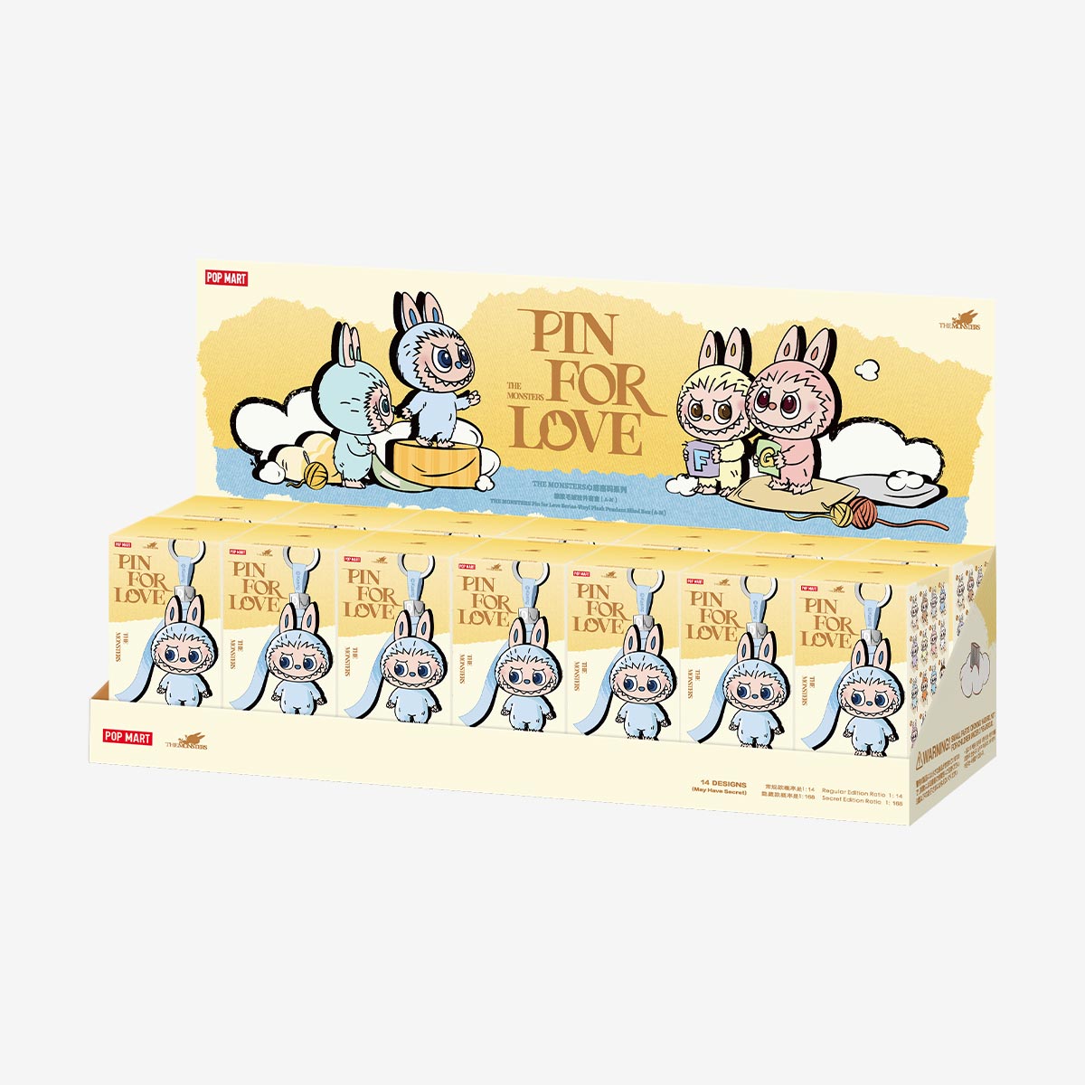 POPMART Labubu PIN FOR LOVE SERIES - Vinyl Plush Pendant blind box (A-M) PRE-ORDER 1-2 Weeks Arrive