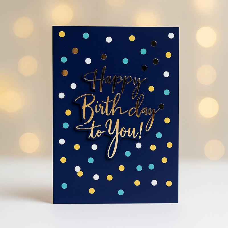3D Happy Birthday to you Greeting Card