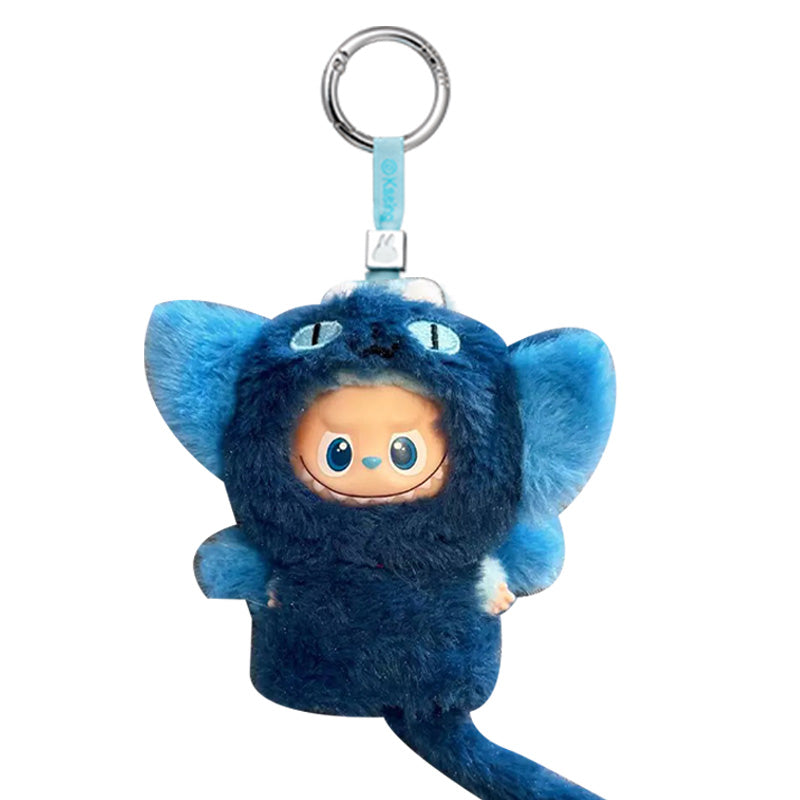 Labubu Pin for Love (mini) Outfit - Blue Cat Fluffy Outfit