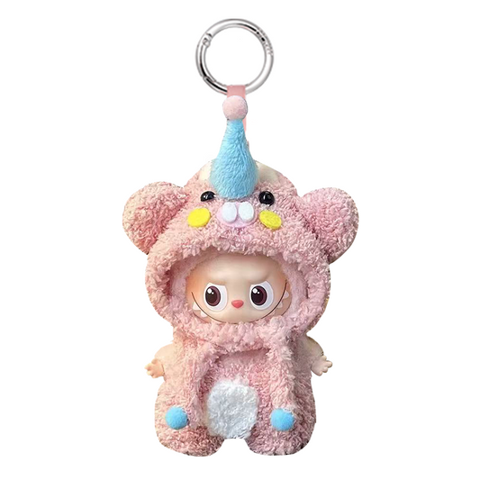 Labubu Pin for Love Mini Outfit - Pink Fluffy Piggy