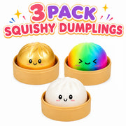 Viral Mystery Dumpling Squishy 3 Pack AU STOCK