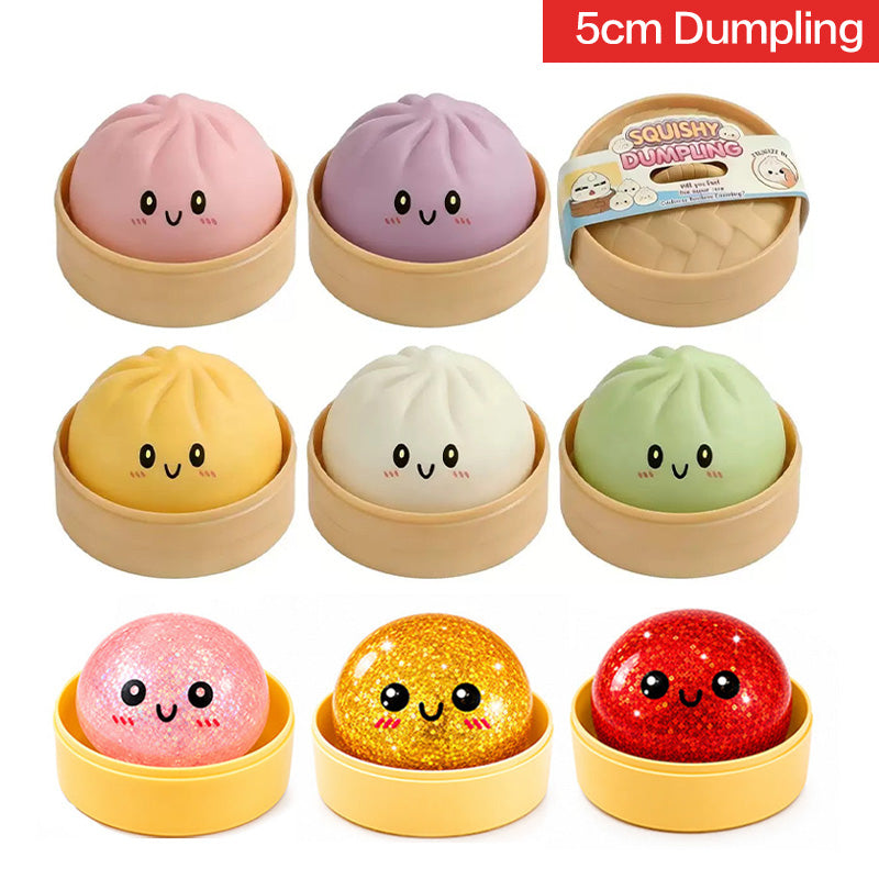 The Viral Mystery Dumplings Sensory Squishy Stress Relief Toy with Box Blind Box