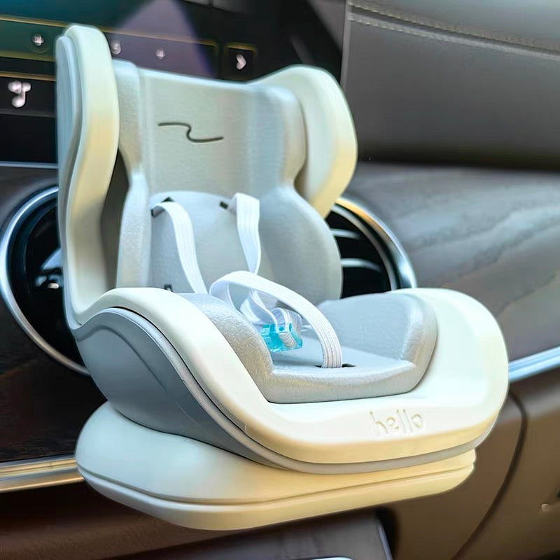 POP MART Labubu Acrylic Baby Car Seat Blue