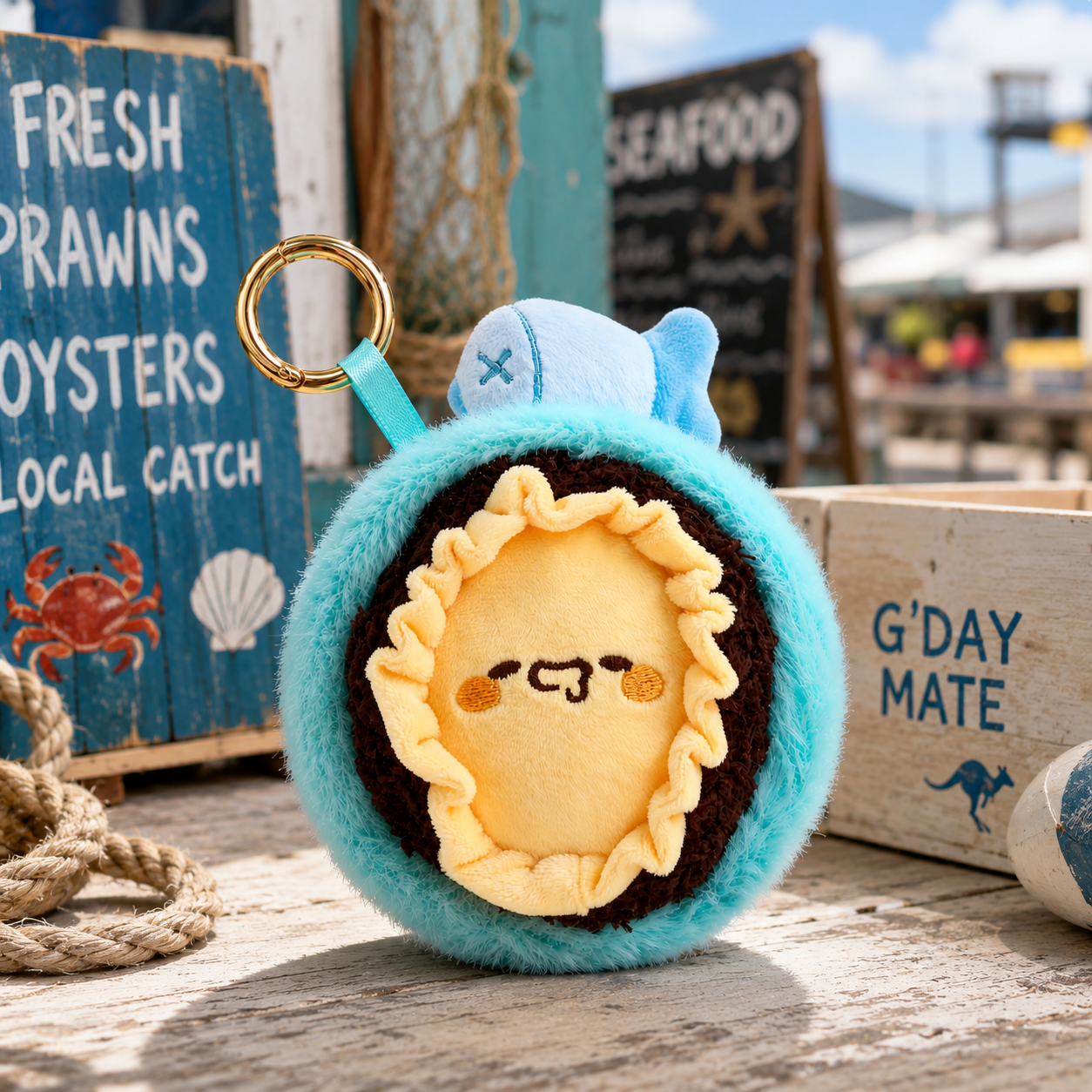 Aussie Abalone Plush Pen Keychain – Australian Souvenir