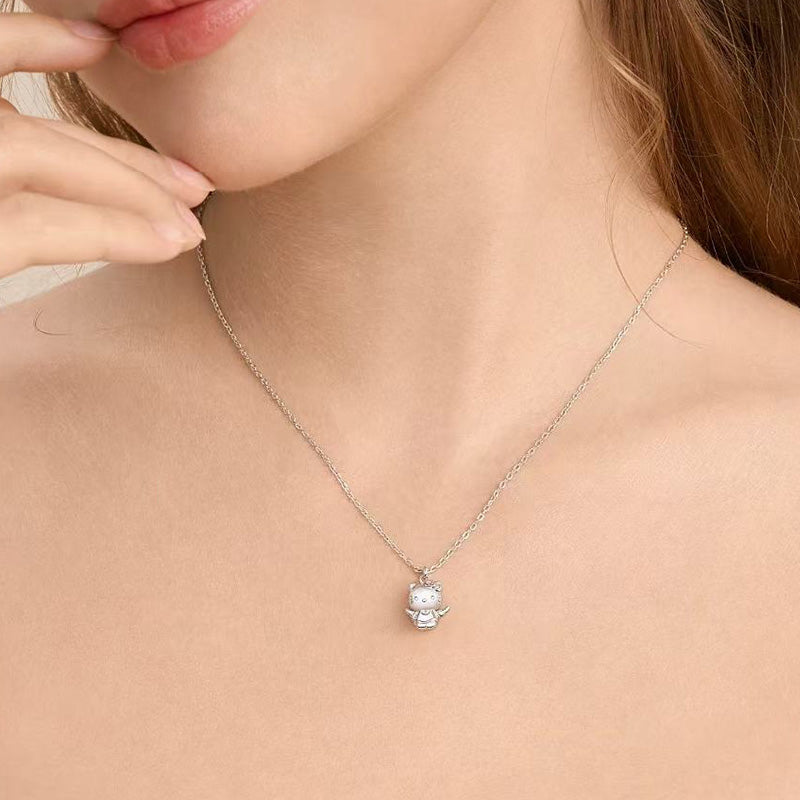 Authentic Hello Kitty 925 Sterling Silver Necklace