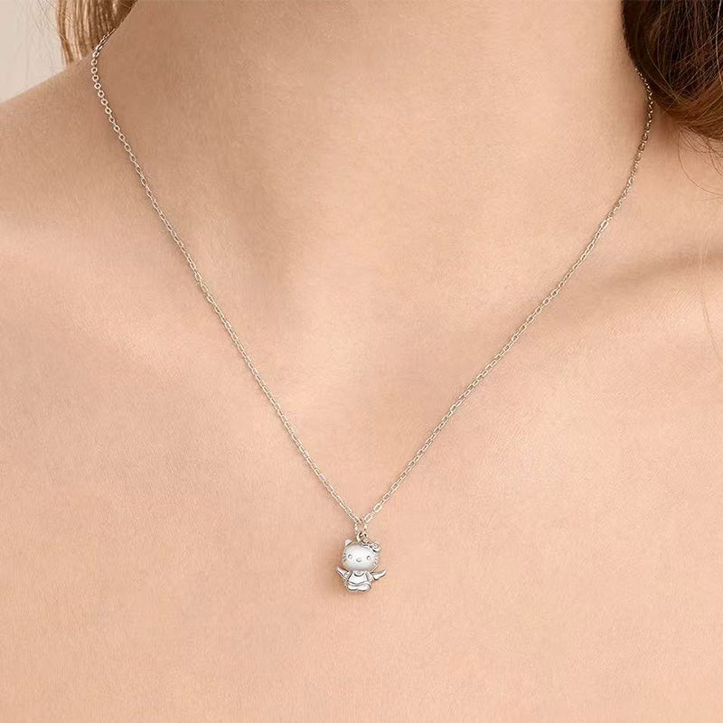 Authentic Hello Kitty 925 Sterling Silver Necklace