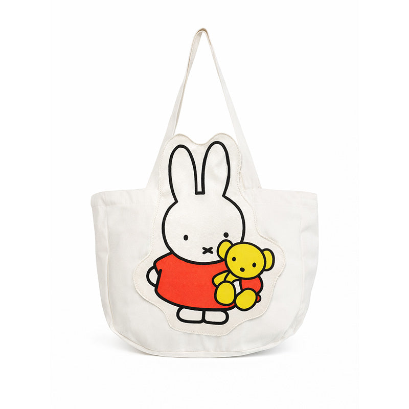 Authentic Miffy White Canvas Tote Bag Large Capacity Shoulder Bag