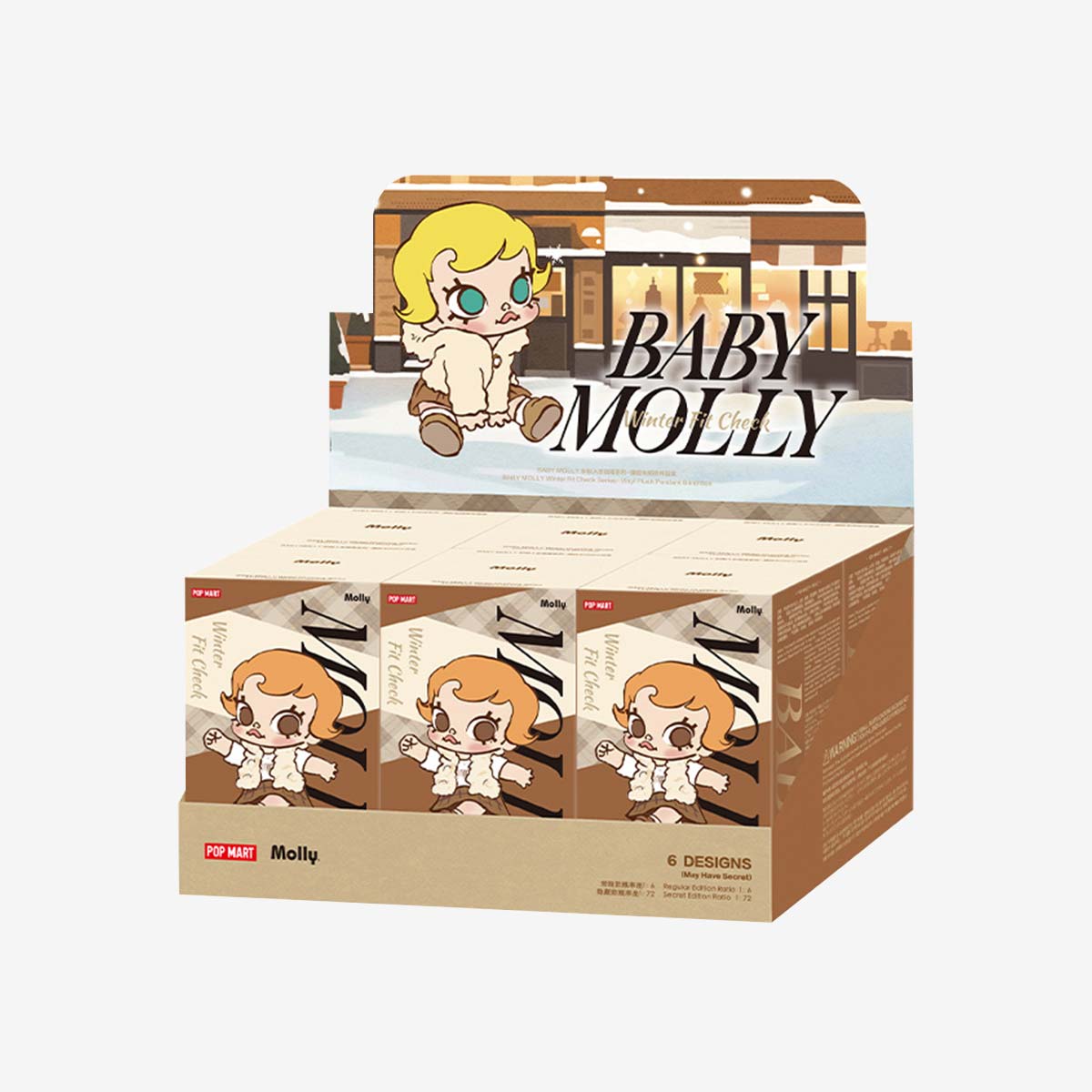 Baby Molly Winter Fit Check Series Vinyl Plush Pendant Blind Box (Pre-order 1-2 Weeks Arrive)