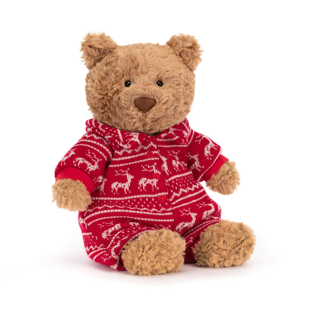 Jellycat Bartholomew Bear Winter Pyjamas 26cm - Retired