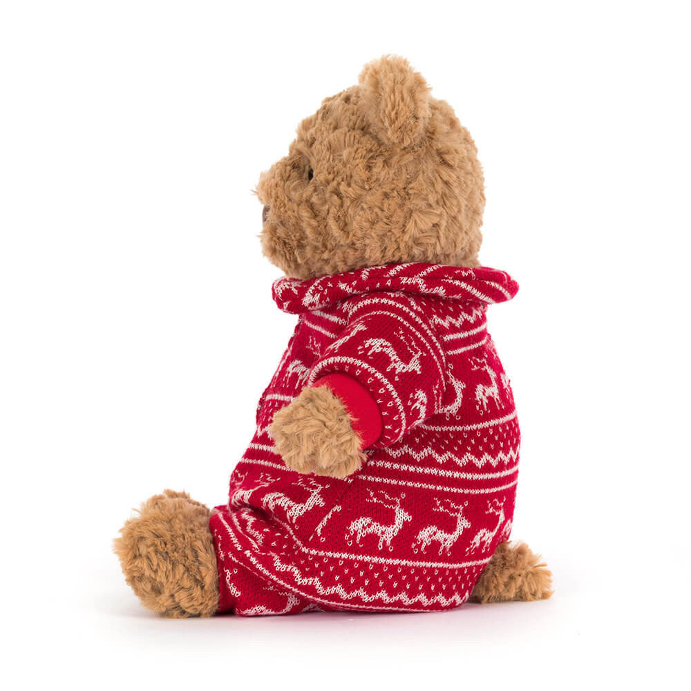 Jellycat Bartholomew Bear Winter Pyjamas 26cm - Retired