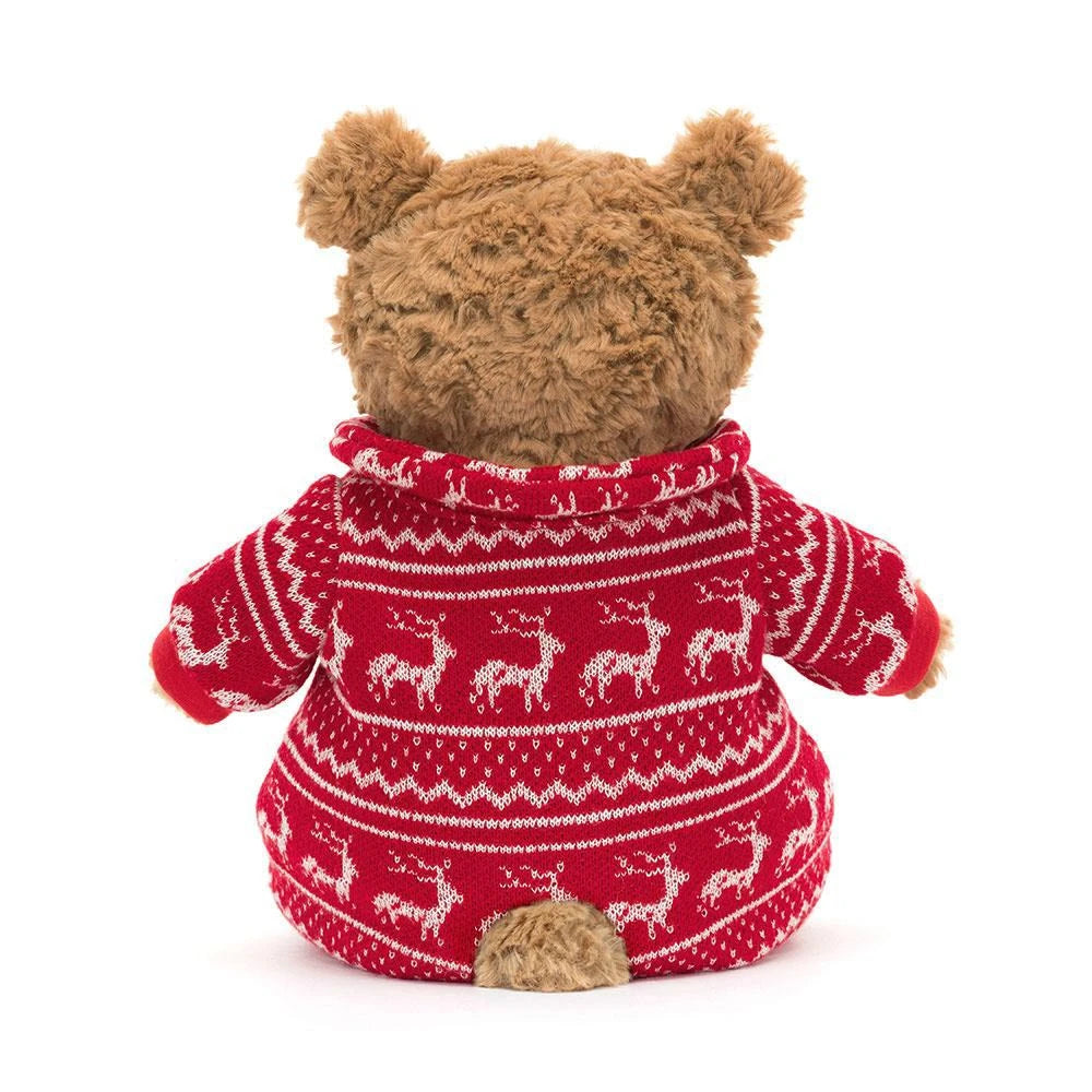 Jellycat Bartholomew Bear Winter Pyjamas 26cm - Retired