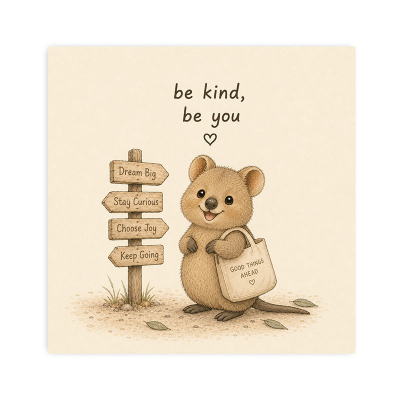 Be Kind Be You - Quokka Postcard