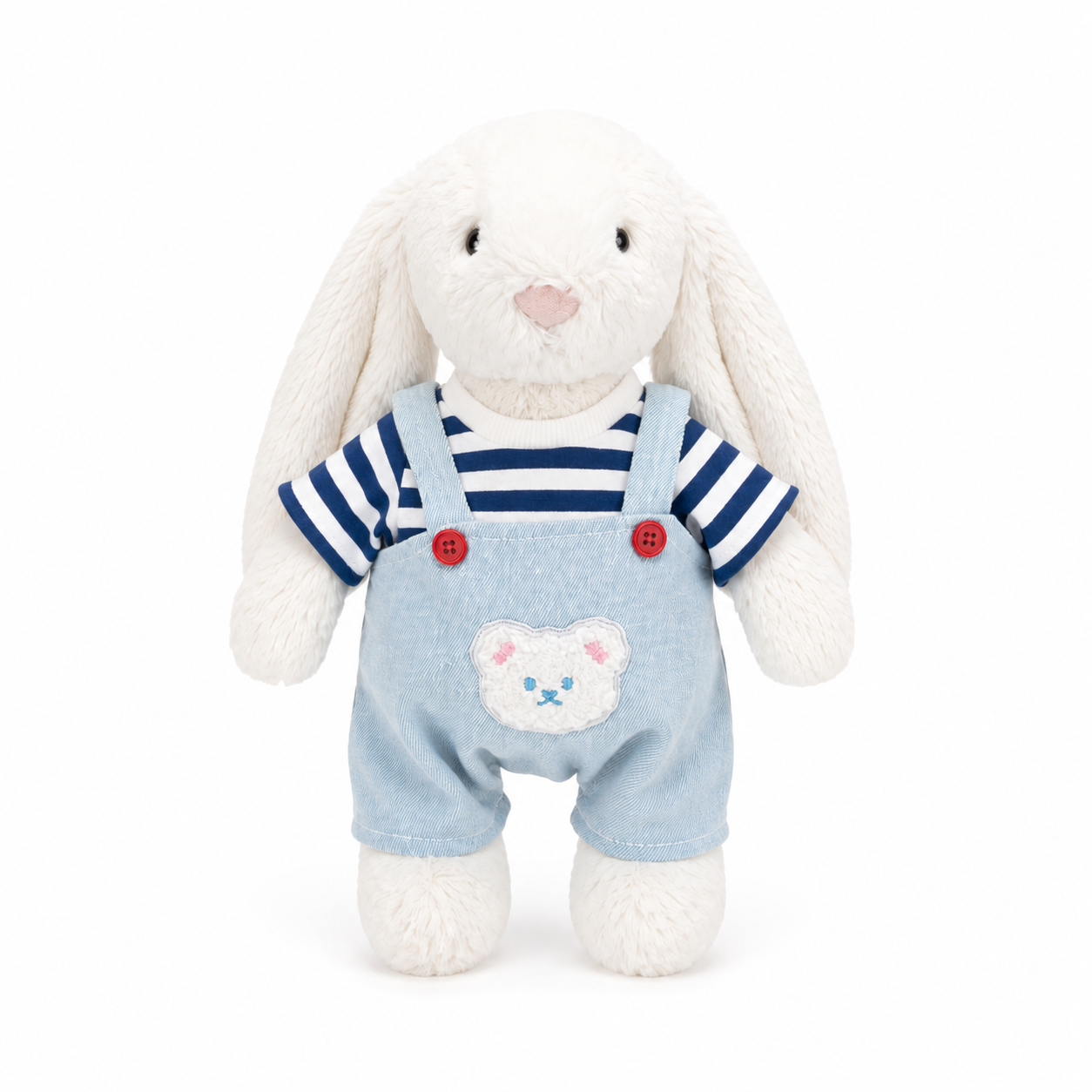 Blue Striped Bunny Outfit for 31cm Jellycat Bashful Bunny | Outfit Set