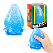 Blue Glitter Drop Squishy Sensory Toy