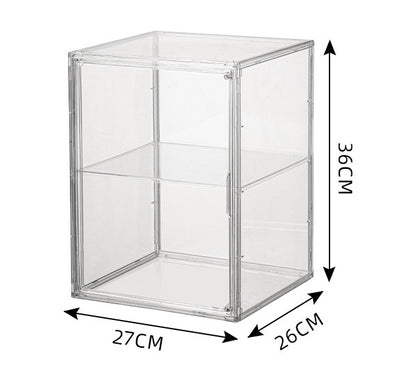 Transparent Acrylic  Display Box Container with One Separate Panel