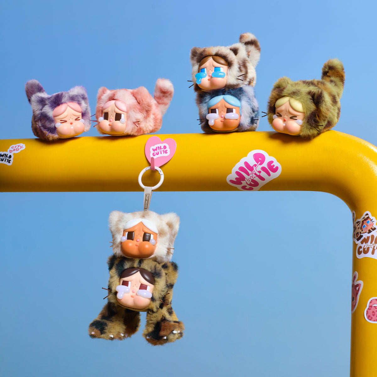 POP MART CRYBABY Wild but Cutie Series - Vinyl Plush Pendant Blind Box
