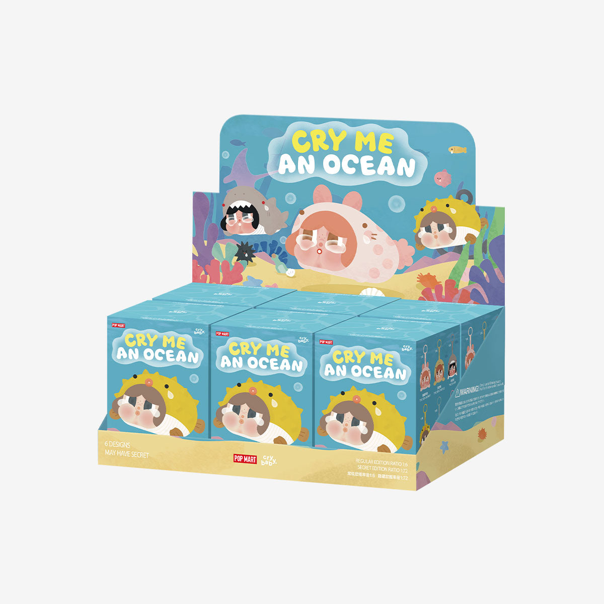 POPMART CRYBABY Cry Me An Ocean Series- Vinyl Plush Pendant Blind Box
