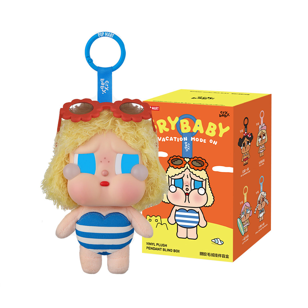 CRYBABY Vacation Mode On Series-Vinyl Plush Pendant Blind Box