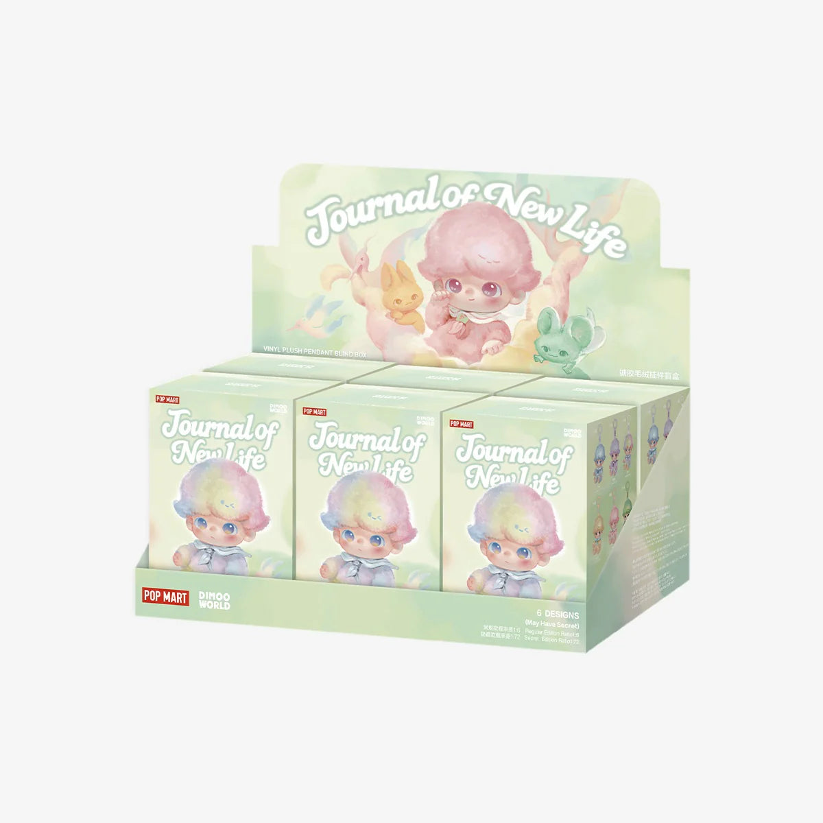 DIMOO Journal of New Life Series – Vinyl Plush Pendant Blind Box (Pre-order 1 week arrive)