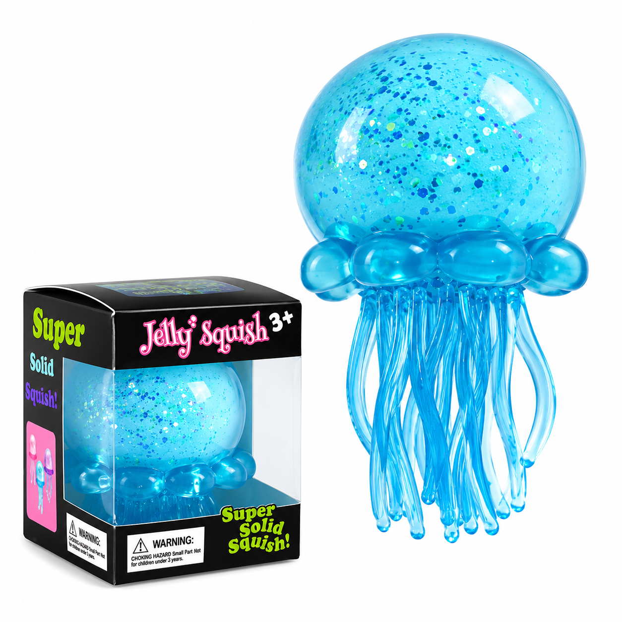 Glitter Jellyfish Squishy Sensory Toy