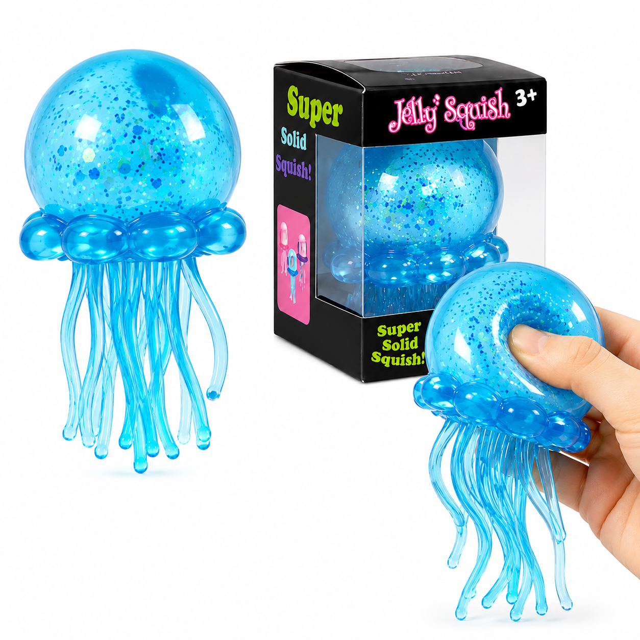 Glitter Jellyfish Squishy Sensory Toy