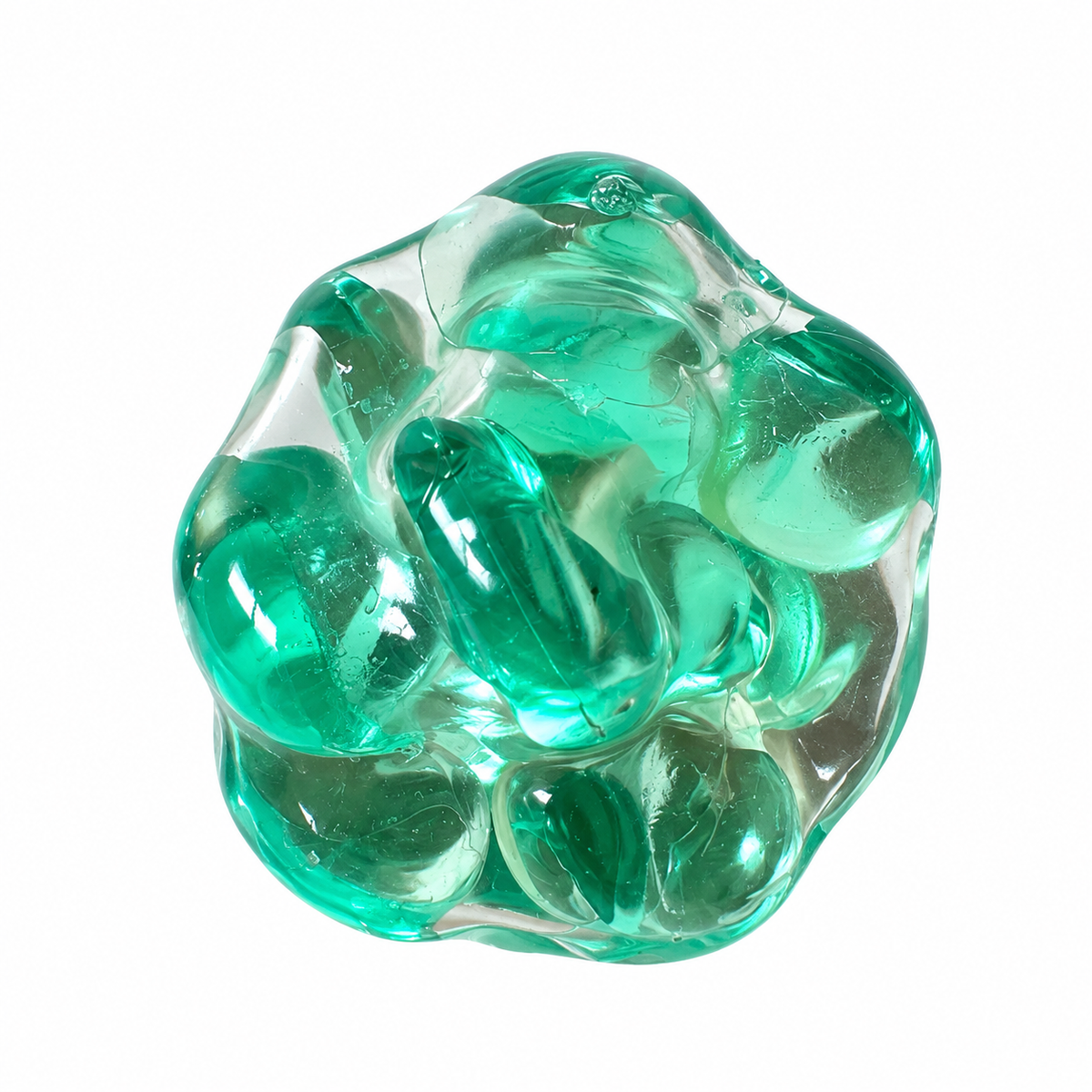 Green Crystal Crunchy Squishy – Handmade