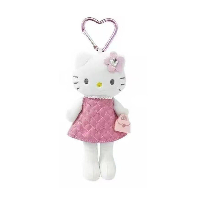Hello Kitty Fantasy Pink Quilt Dress Long Leg Keychain