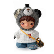 Hirono Outfit - White Sweater + Denim Jeans + Bag