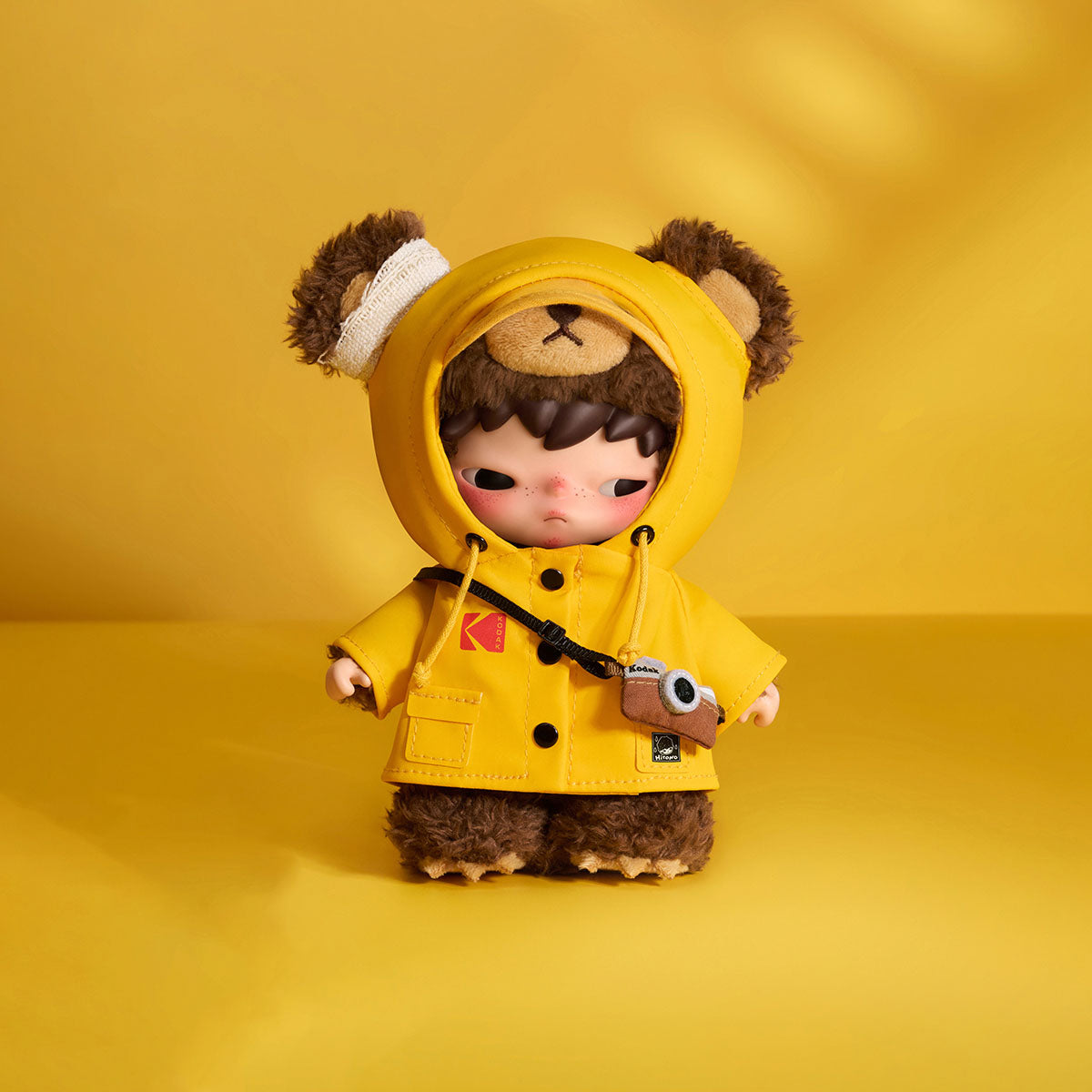 POPMART Hirono × Kodak Click Bear Plush Doll Pendant