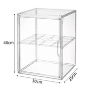 Transparent Acrylic  Display Box Container with One Separate Panel