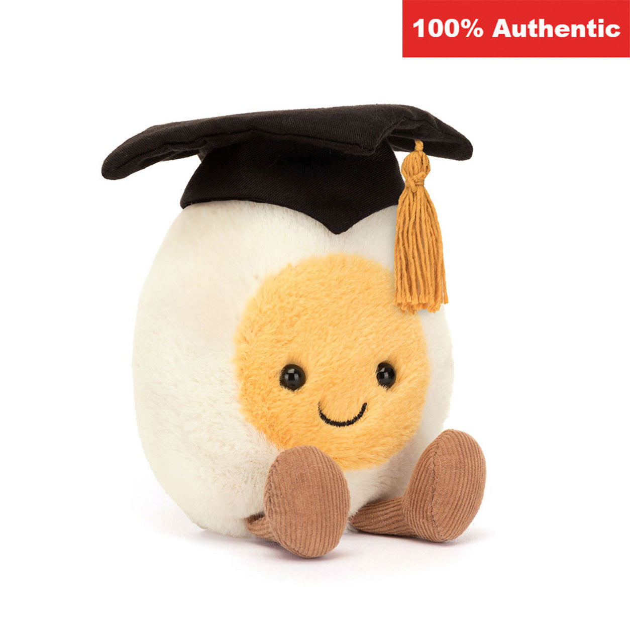 Jellycat Amuseables Boiled Egg Graduation Plush Toy 100% Authentic