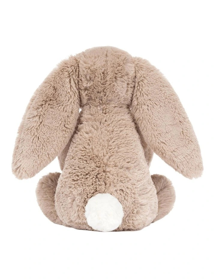 Jellycat Bashful Beige Bunny 'Birthday' Medium 31cm