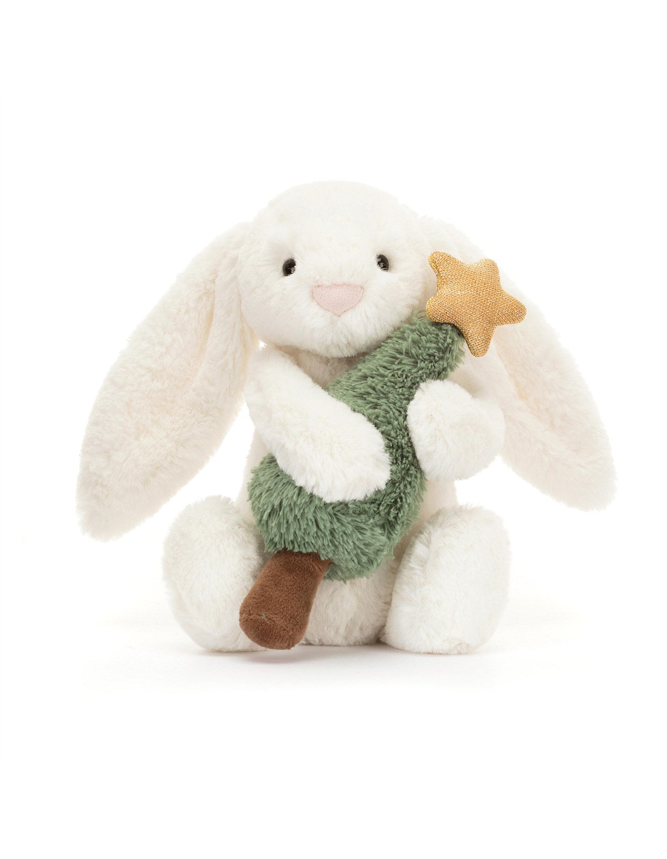 Jellycat Bashful Bunny with Christmas Tree 18CM