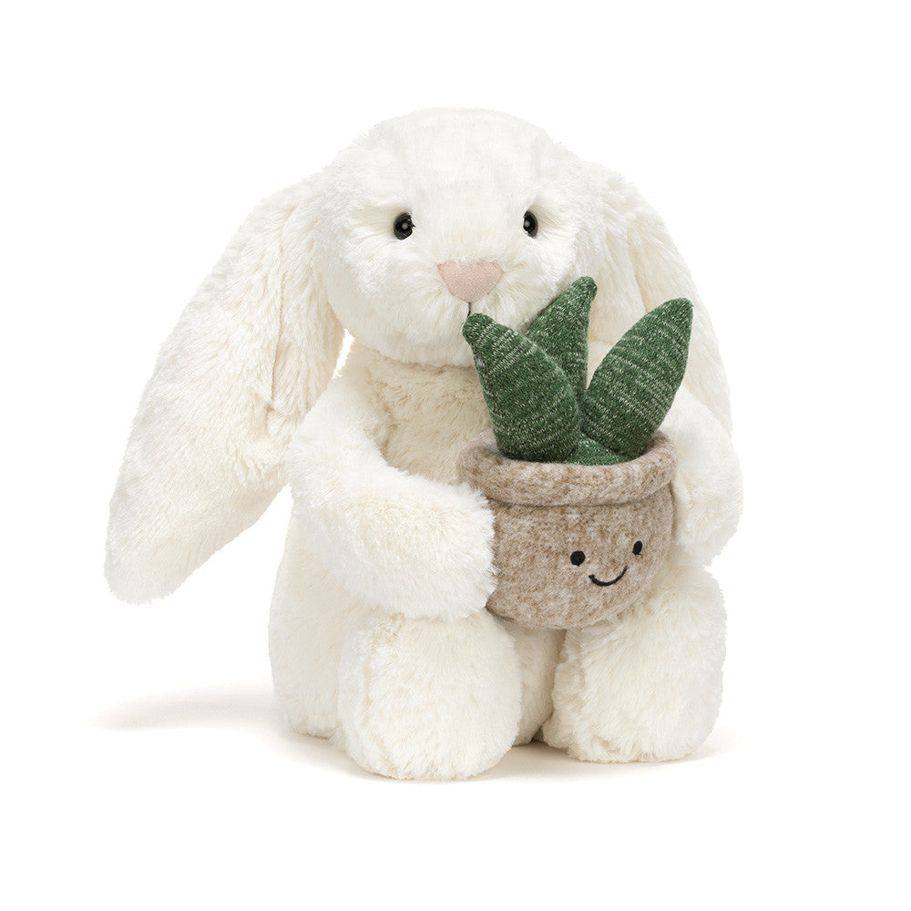 Jellycat Cream Bunny with Plant Medium 31CM