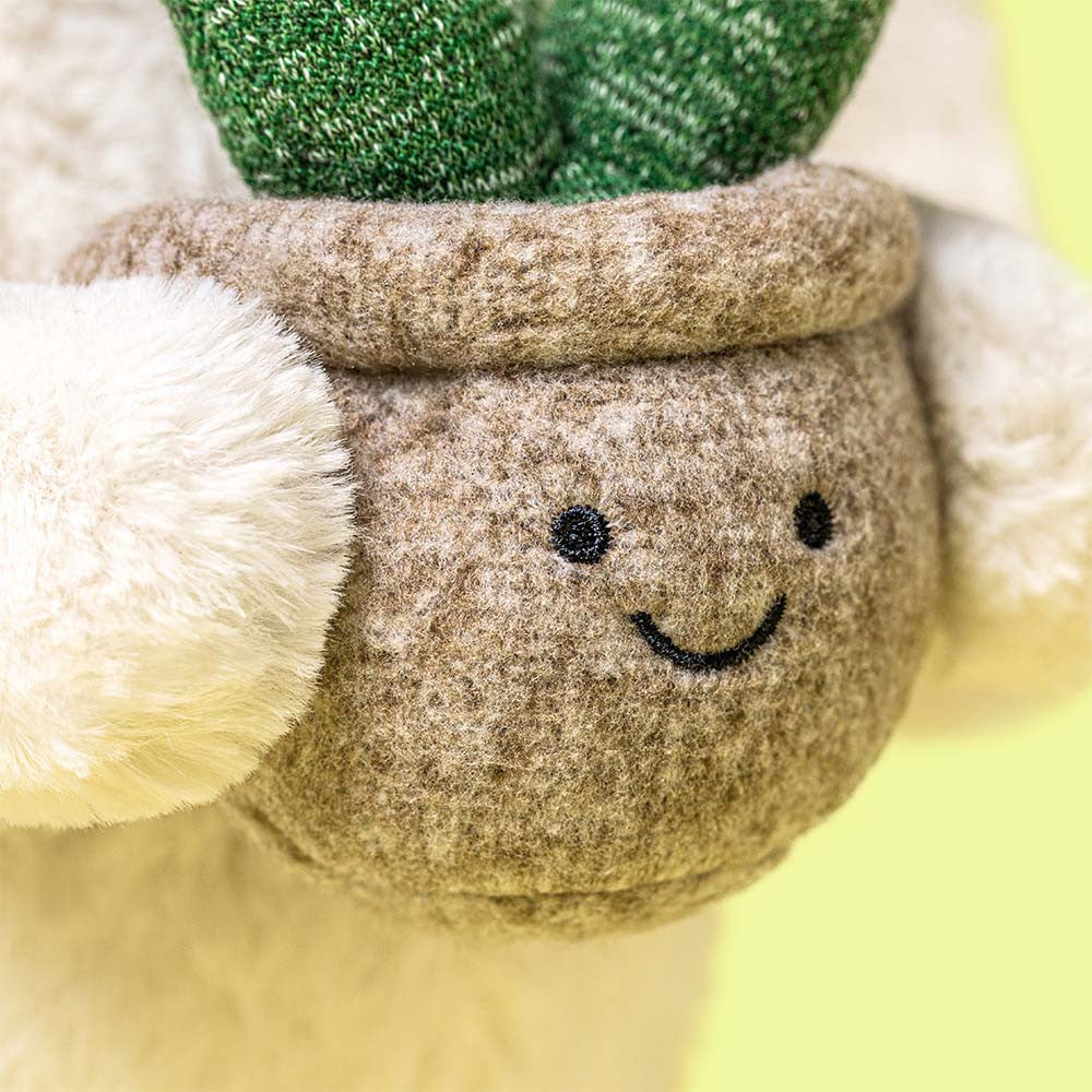 Jellycat Cream Bunny with Plant Medium 31CM