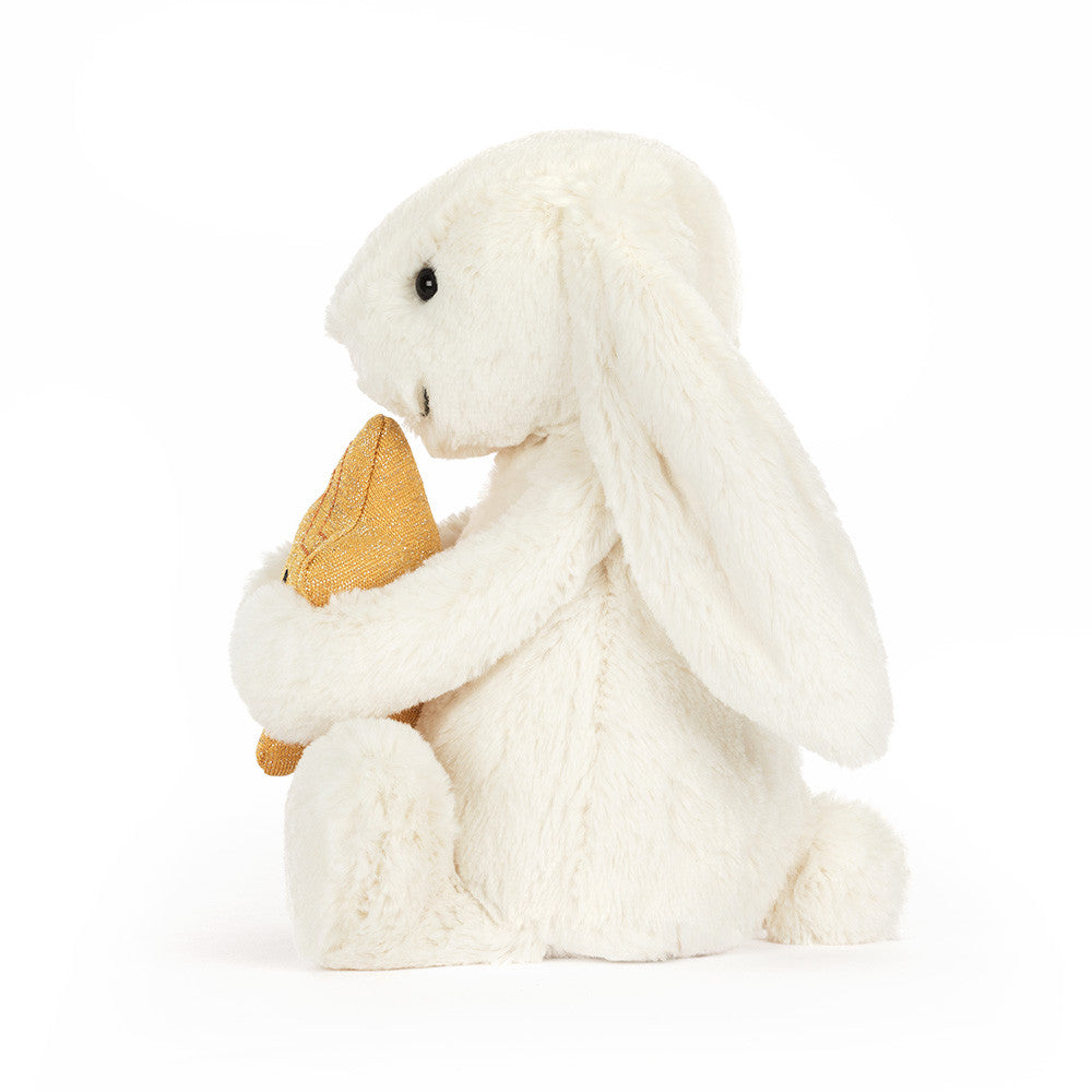 Jellycat Cream Bunny with Star Medium 31CM