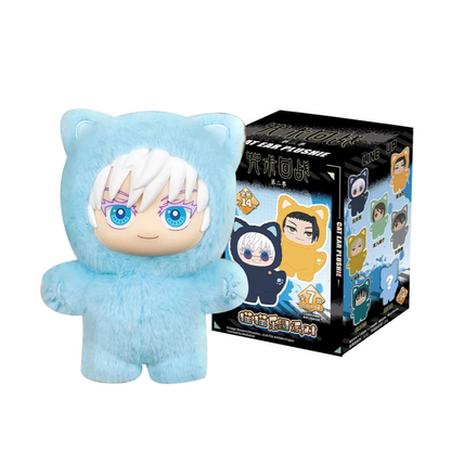 Jujutsu Kaisen Cat Ear Plush Keychains Blind Box