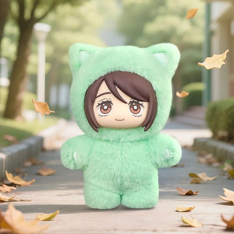 Jujutsu Kaisen Cat Ear Plush Keychains Blind Box