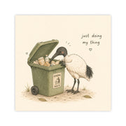 Just Doing My Thing – Bin Chicken Postcard