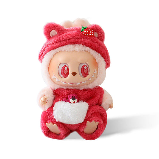 Toy Outfit - Pink Strawberry Cute Bear Outfit