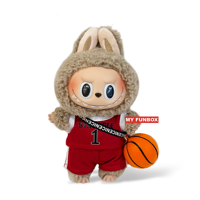 Labubu Outfit - Red Jersey + Basketball